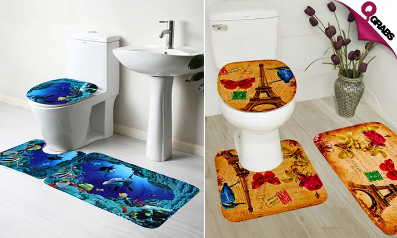 3-Piece Bathroom Mat Sets!